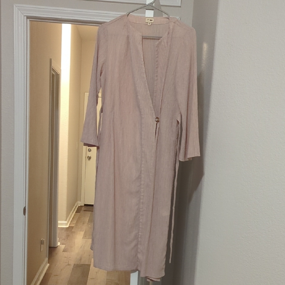 Light Pink Long Cardigan